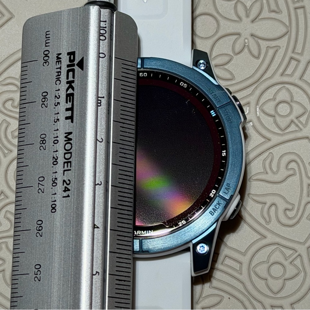 Garmin Fenix 7 Sapphire Solar White Band Adventure GPS Smartwatch - Picture 10 of 11